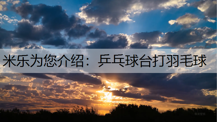 米乐为您介绍：乒乓球台打羽毛球